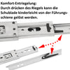 1 Paar (2 Stk.) Schubladenschienen Vollauszüge - 45 x 700mm - ohne Softclose 4