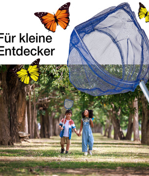 3x Kescher für Kinder - Teleskop Kinderkescher - 75cm - Angelkescher Kinderspielzeug Teichkescher 3