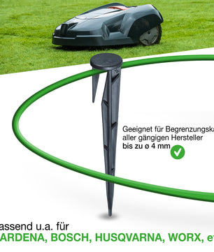 400x Erdnägel für Mähroboter Begrenzungskabel - Verlegehilfe Erdspieße Begrenzungsdraht Heringe 2
