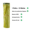 10 Rollen Gelber Sack, Gelbe Säcke 90 Liter HDPE Gelb 13 Stück pro Rolle, insgesamt 130 Stück 3