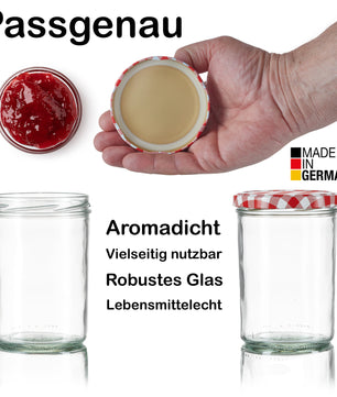 24x Einmachgläser 435 ml - Marmeladengläser TO 82 - Made in Germany - Einweckgläser inkl. Deckel 5