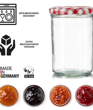 12x Einmachgläser 435 ml - Marmeladengläser TO 82 - Made in Germany - Einweckgläser inkl. Deckel 4