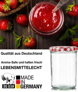 60x Einmachgläser 435 ml - Marmeladengläser TO 82 - Made in Germany - Einweckgläser inkl. Deckel 3