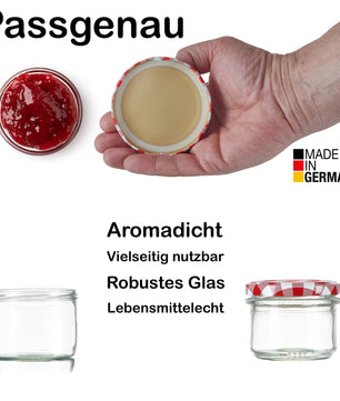 12x Einmachgläser 125 ml - Marmeladengläser TO 66 - Made in Germany - Einweckgläser inkl. Deckel 5