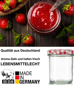 48x Einmachgläser 350 ml - Marmeladengläser TO 82 - Made in Germany - Einweckgläser inkl. Deckel 3