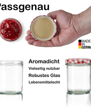 12x Einmachgläser 350 ml - Marmeladengläser TO 82 - Made in Germany - Einweckgläser inkl. Deckel 5