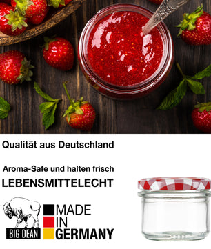 48x Marmeladengläser 230ml - Einmachgläser Einweckgläser Sturzgläser - Made in Germany 3