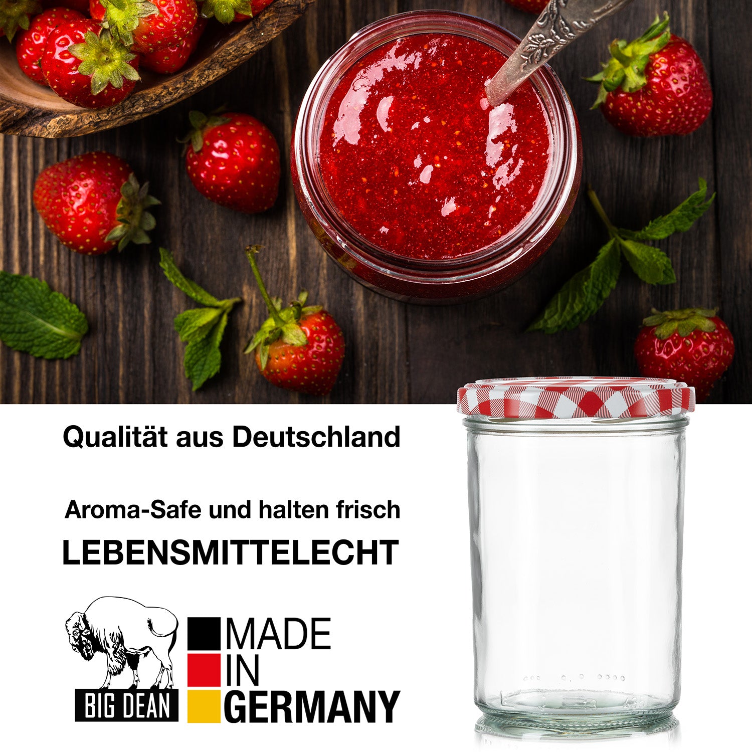 108x Sturzgläser 435ml - Einmachgläser Einweckgläser Schraubgläser - Made in Germany 3