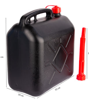 BigDean 3x Benzinkanister 20L mit flexiblem Ausgießer - Kraftstoffkanister für Benzin & Diesel - han 5