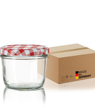 24x Einmachgläser 230 ml - Marmeladengläser TO 82 - Made in Germany - Einweckgläser inkl. Deckel