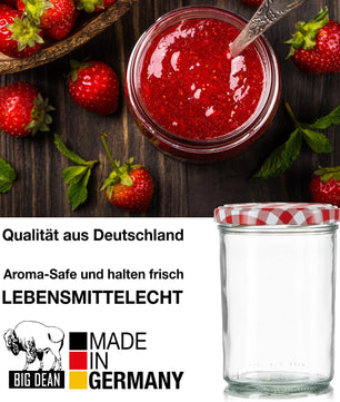 36x Einmachgläser 435 ml - Marmeladengläser TO 82 - Made in Germany - Einweckgläser inkl. Deckel 3