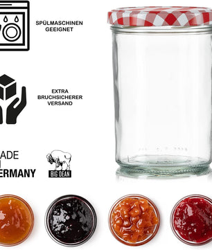 36x Einmachgläser 435 ml - Marmeladengläser TO 82 - Made in Germany - Einweckgläser inkl. Deckel 4