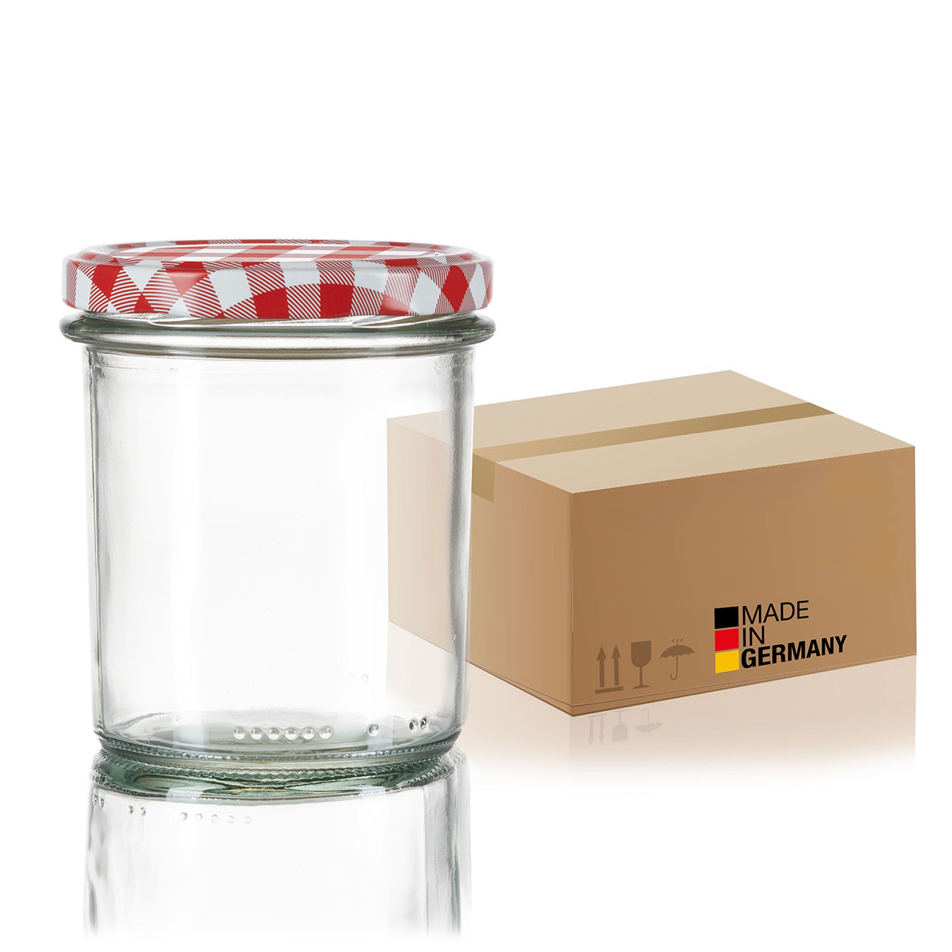 36x Einmachgläser 350 ml - Marmeladengläser TO 82 - Made in Germany - Einweckgläser inkl. Deckel