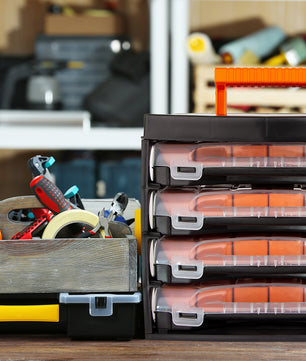 BigDean Sortierkasten Werkzeugkoffer mit 4 herausnehmbaren Schubladen - Sortierkästen Sortierkoffer  3