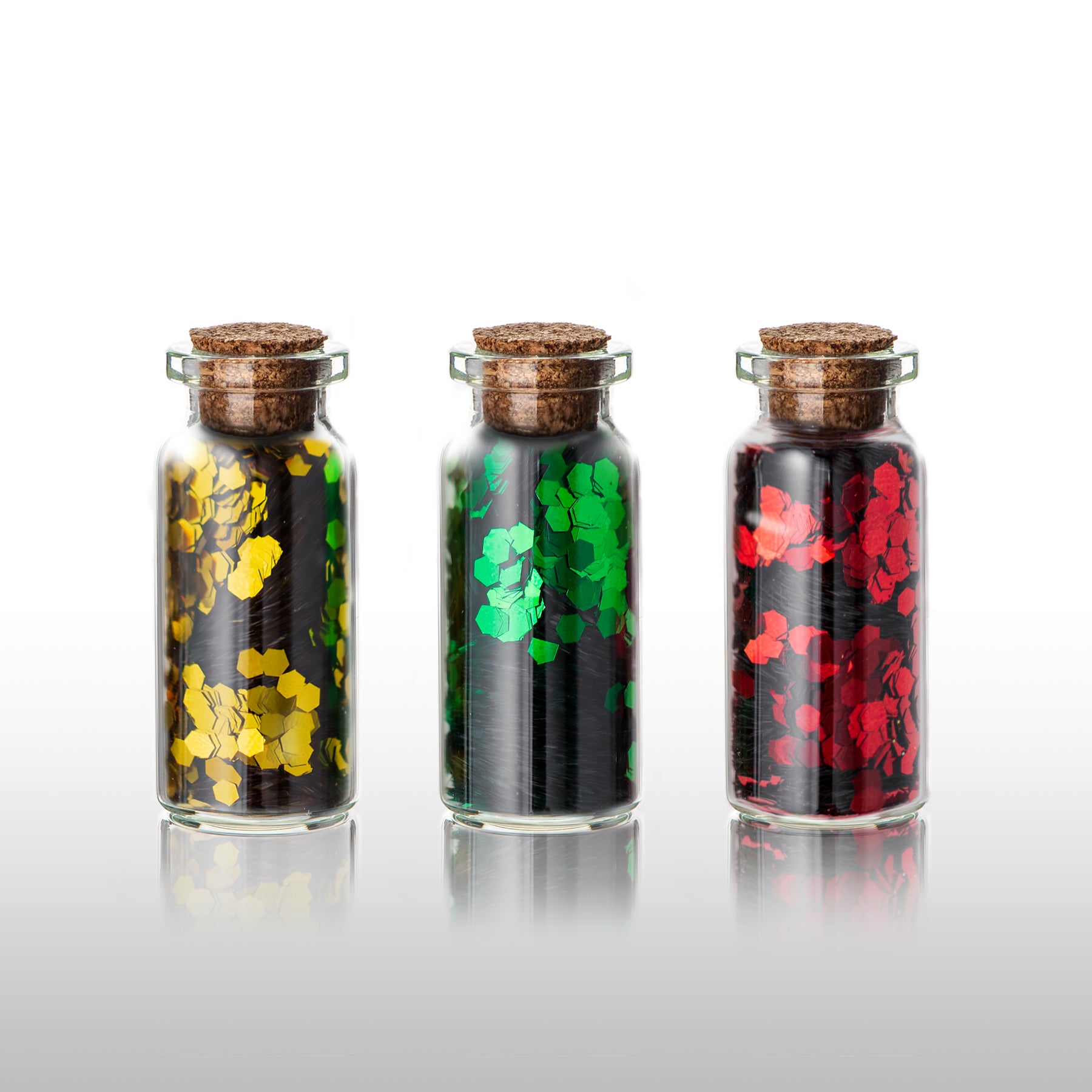 60 Stück 10 ml Glasfläschchen mit Korken ca. 5x2cm - Ideal als Gastgeschenk für Hochzeit 3