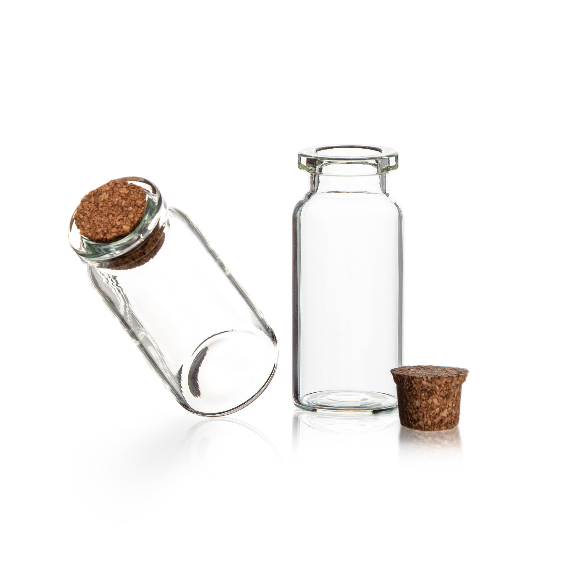 80 Stück 10 ml Glasfläschchen mit Korken ca. 5x2cm - Ideal als Gastgeschenk für Hochzeit 4