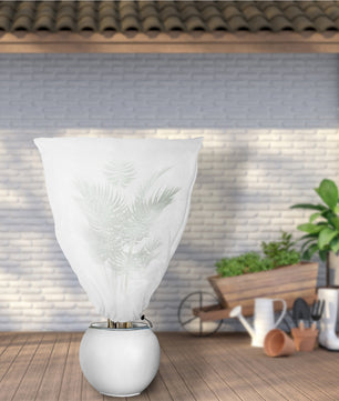 BigDean Winterschutz Kübelpflanzensack 110 x 150 cm Pflanzenschutzsack Wintervlies Schutzhaube Vlies 3