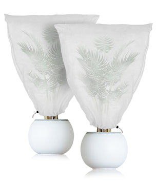 OTS-E  BigDean 2er Set Winterschutz Kübelpflanzensack 110 x 150 cm Pflanzenschutzsack Wintervlies Schutzhaube Vlieshaube für Pflanzen Winterabdeckung extra stark