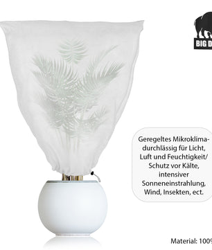 BigDean 2er Set Winterschutz Kübelpflanzensack 110 x 150 cm Pflanzenschutzsack Wintervlies 4