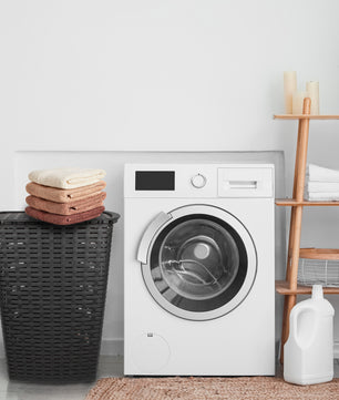 BigDean Wäschesammler 55L mit Deckel und 2 Griffen Wäschekorb Wäschebox in Flecht Rattan Optik - 5