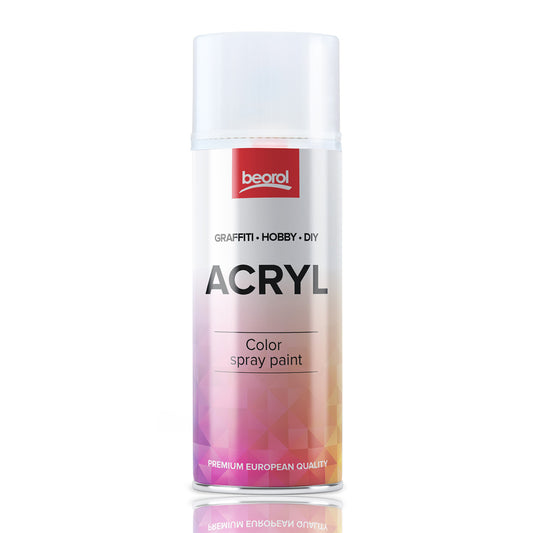 S Sprühlack weiß, matt - Sprühfarbe Spraydose Acryllack DIY Lack Spray 400ml Sprühdose Lackspray für Kunststoff, Metall, Holz, uvm. - RAL 9016 Matt Verkehrsweiß