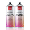 2x Sprühlack schwarz, glänzend - Sprühfarbe Spraydose Acryllack DIY Lack Spray 400ml RAL 9005 5