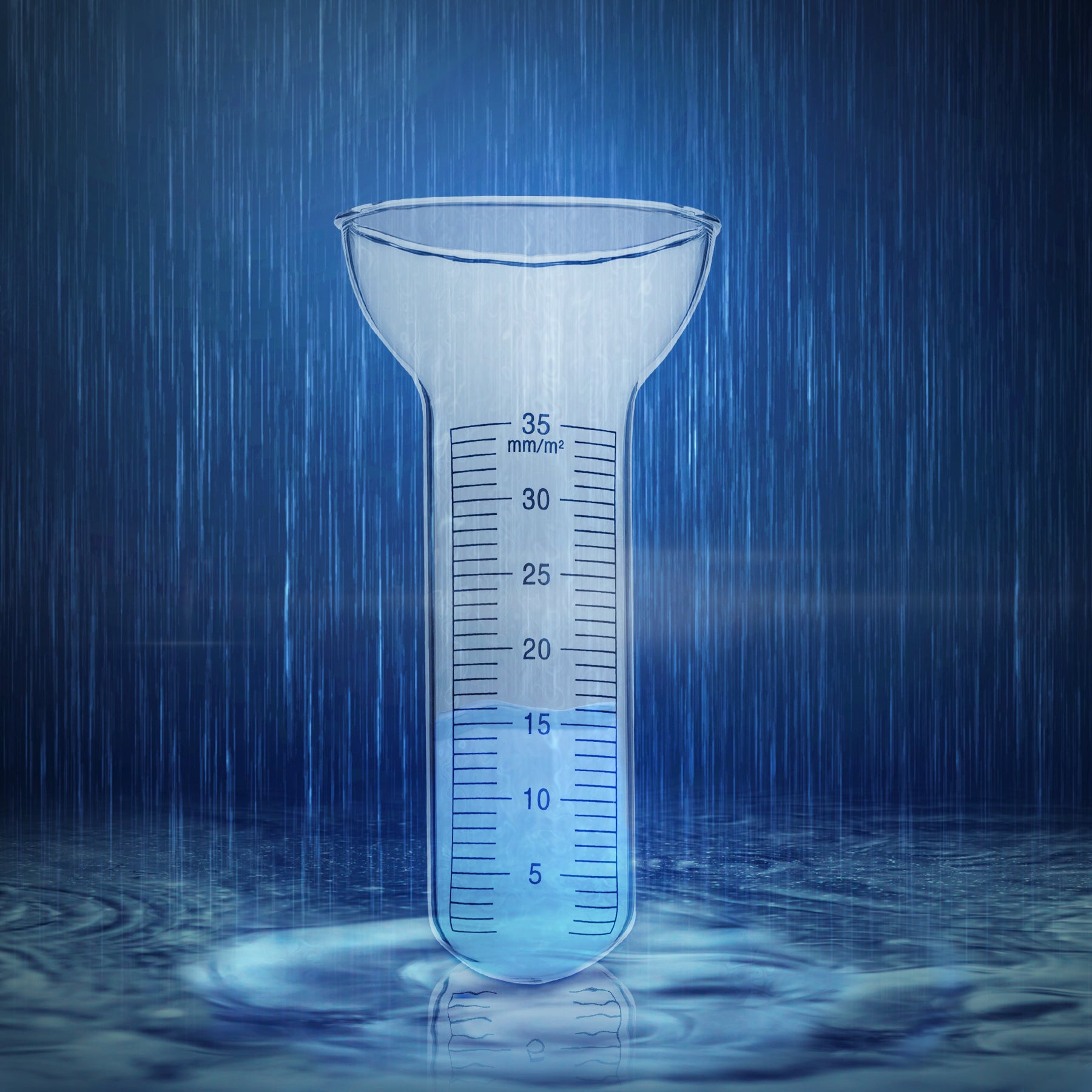 Regenmesser Glas Niederschlagsmesser 4