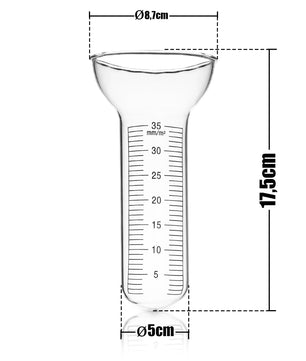 Regenmesser Glas Niederschlagsmesser 5