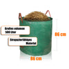 BigDean Laubsammler Gartenabfallsack 500L – 150g/m² selbststehend 4 Griffe robust wasserdicht  2