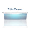 BigDean Aufbewahrungsbox mit Deckel transparent - 7L + Clipverschluss - Stapelbox Ordnungsbox Clipbo 2