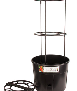 Tomatentopf mit Rankhilfe & Wasserspeicher - Tomaten Pflanzkübel 28L - Tomatenkübel