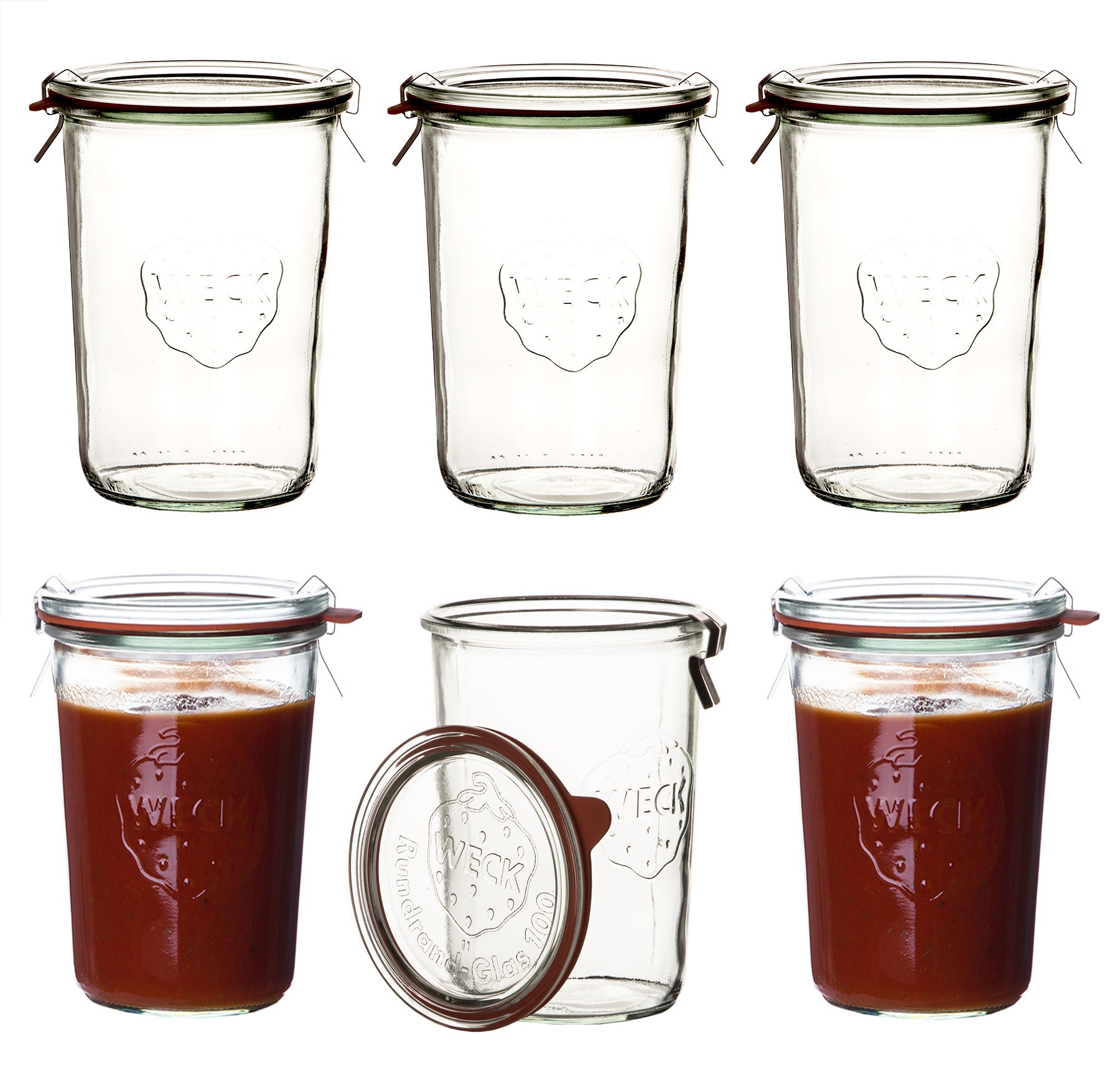 Sturzglas 850ml mit Deckel RR 100 - Einkochglas Weckglas Einmachglas 2