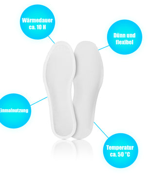 BigDean 48 Paar beheizbare Einlegesohlen dünn und flexibel in Einheitsgröße - Wärmesohlen für Schuhe 4
