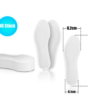 BigDean 10 Paar beheizbare Einlegesohlen dünn und flexibel in Einheitsgröße - Wärmesohlen für Schuhe 6