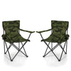 BigDean 2x Faltstuhl TARNMUSTER Camouflage Campingstuhl Anglerstuhl mit Getränkehalter & Tragetasche - Anglersessel klappbar - Klappstuhl Gartenstuhl Faltstuhl Relaxsessel Angelsessel faltbar