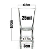 BigDean 6er Set Schnapsgläser 2cl - Shot Gläser für Tequila, Wodka, Ouzo, Sambuca etc. - Stamperl 2