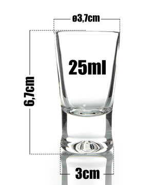 24er Set Schnapsgläser 2cl - Shot Gläser für Tequila, Wodka, Ouzo, Sambuca etc. - Stamperl 2