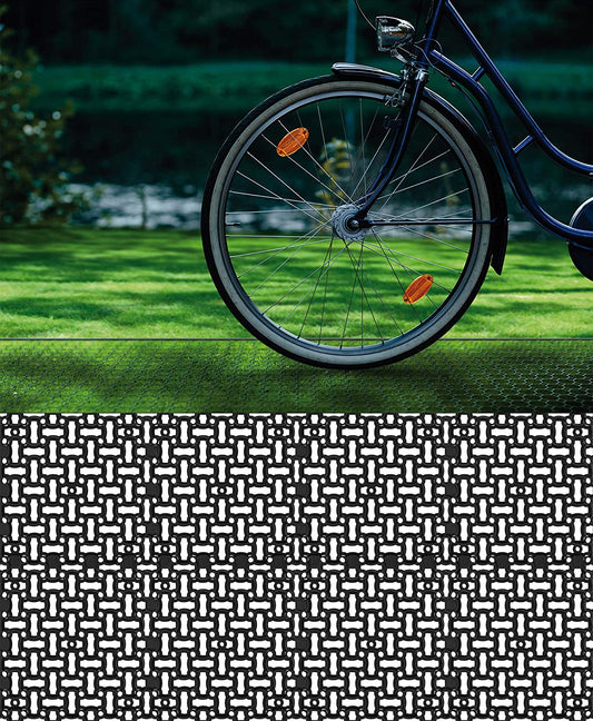 BigDean 20x Rasengitter Paddockplatte SCHWARZ 50x50 cm Rasenmatten Rasenwaben Kiesgitter Parkplatzrasen 5 m² image 2