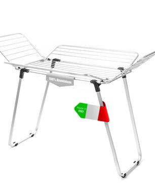 Flügelwäscheständer 30m Trockenlänge mit extra dicken Leinen - extra großer Wäscheständer