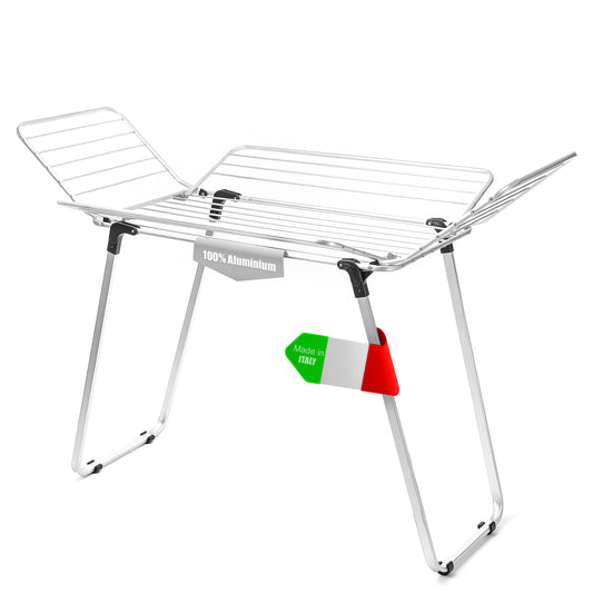 Flügelwäscheständer 30m Trockenlänge mit extra dicken Leinen - extra großer Wäscheständer