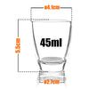 12 Schnapsgläser 4cl - Shotgläser aus standfestem Glas mit dickem Boden in Gastro Qualität 3