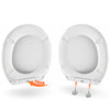 WC Sitz mit Absenkautomatik oval Duroplast weiß bis 150kg belastbar Quick Release Funktion 3