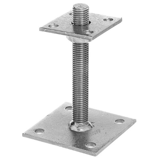 Pfostenträger höhenverstellbar 30-150mm gelb verzinkt 70x70