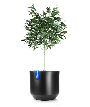 Blumentopf ø 46 cm anthrazit mit herausnehmbaren Innentopf - wetterfester Pflanzkübel