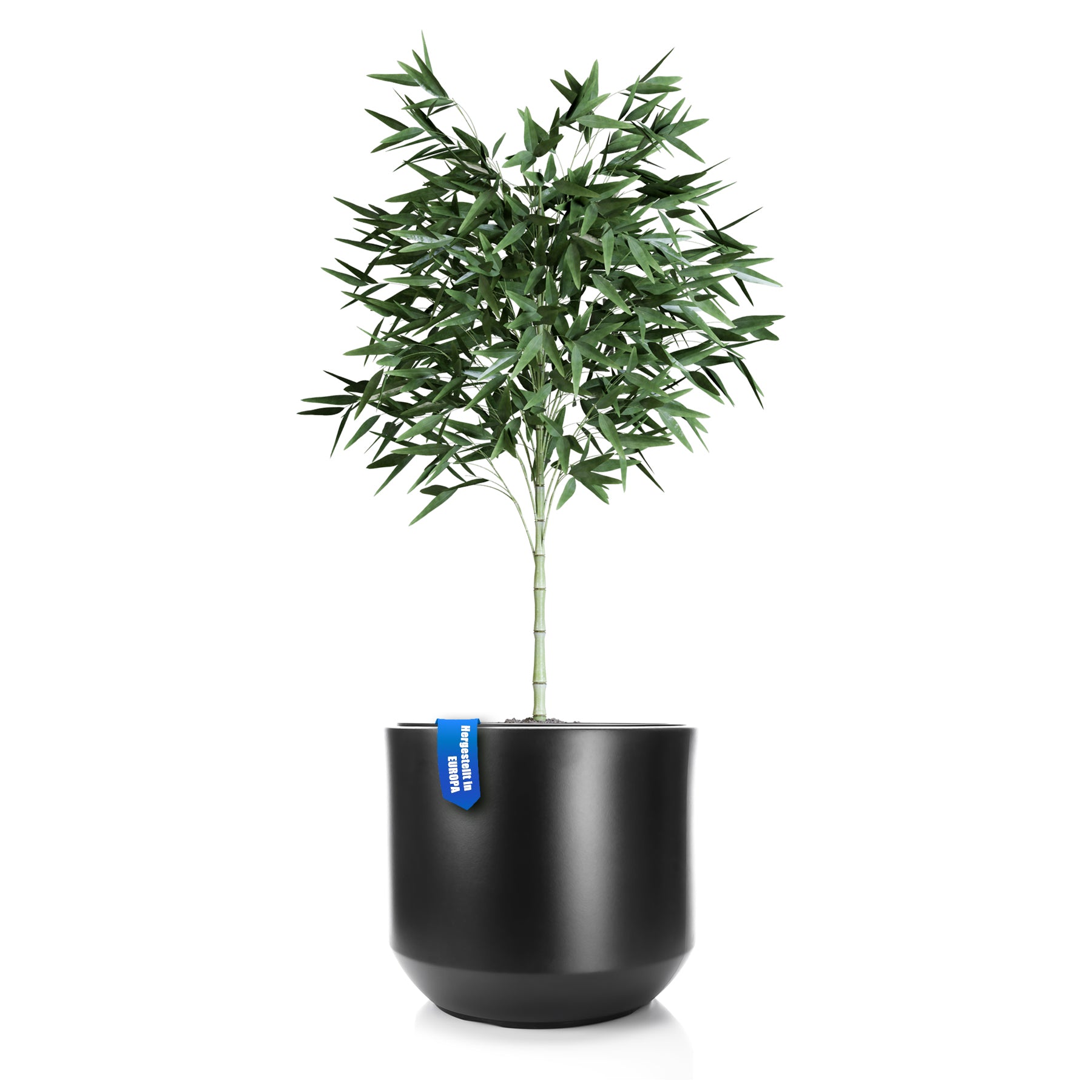 Blumentopf ø 46 cm anthrazit mit herausnehmbaren Innentopf - wetterfester Pflanzkübel