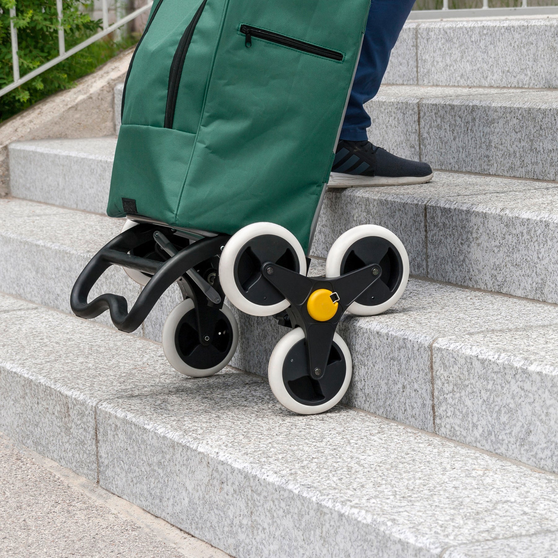 Kühltrolley Einkaufstrolley Treppensteiger Grün 4