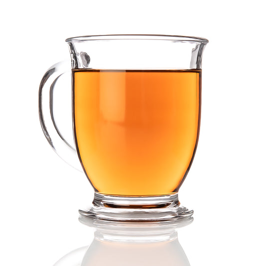 6 Stück Teetasse - spülmaschinenfest 400ml - transparente Latte Macchiato Gläser 2