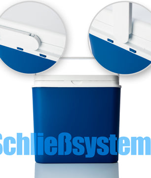 Kühlbox 24 Liter blau/weiß inkl. 6 Kühlakkus - Bis zu 14 Std. Kühlung - Kühltasche für unterwegs 2