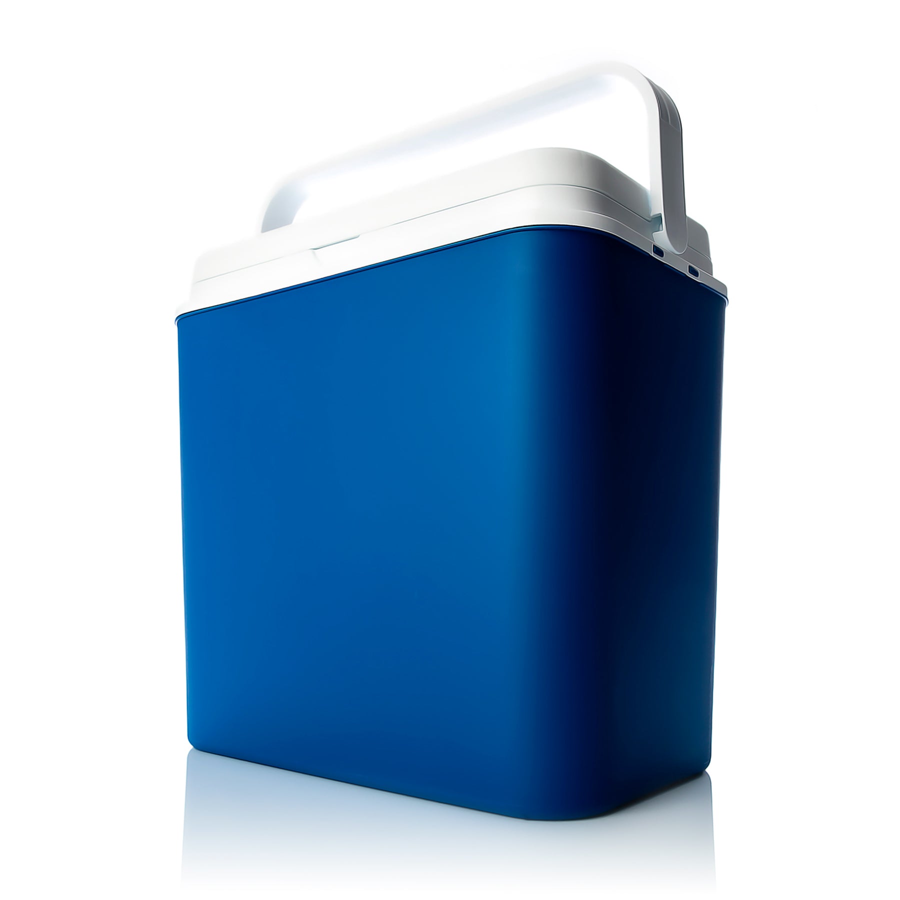 Kühlbox 24 Liter blau/weiß - Isolierbox mit bis zu 14 Std. Kühlung - Kühltasche für unterwegs