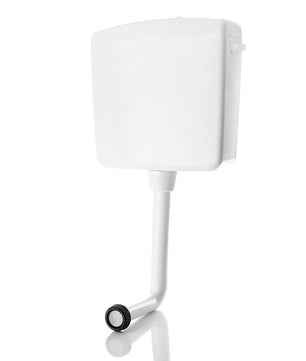 Aufputz Spülkasten für WC Toiletten Weiß 6 - 9 Liter Spartaste 2